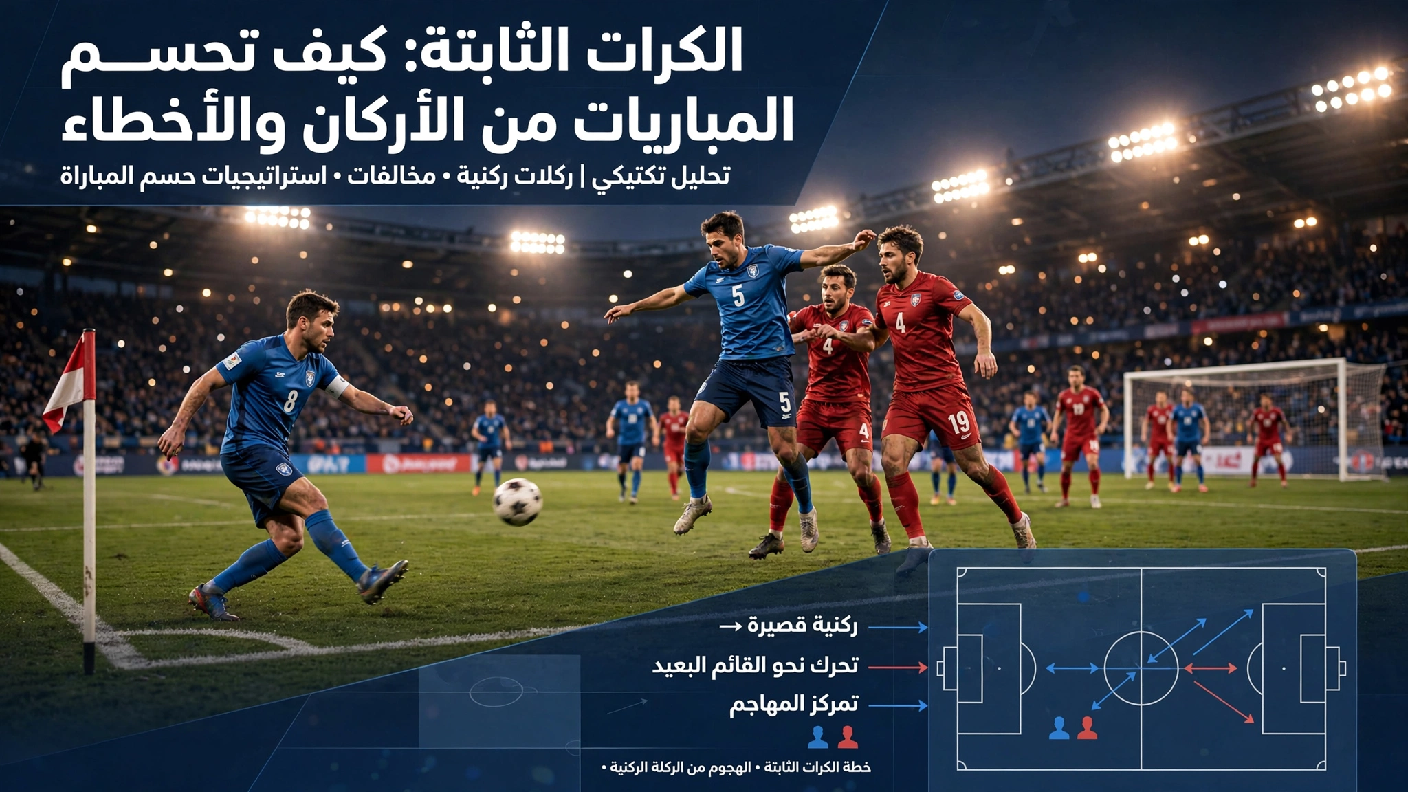 الكرات الثابتة: كيف تُحسم المباريات من الأركان والأخطاء
